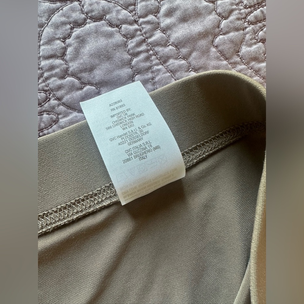 NWOT Susan Graver Liquid Knit Women's Tan Pants - Medium - Picture 9 of 14